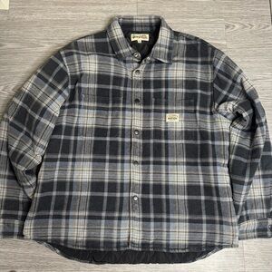 Stussy Workwear Quilted Plaid Button Snap Insulated Jacket Sz XXL Mens